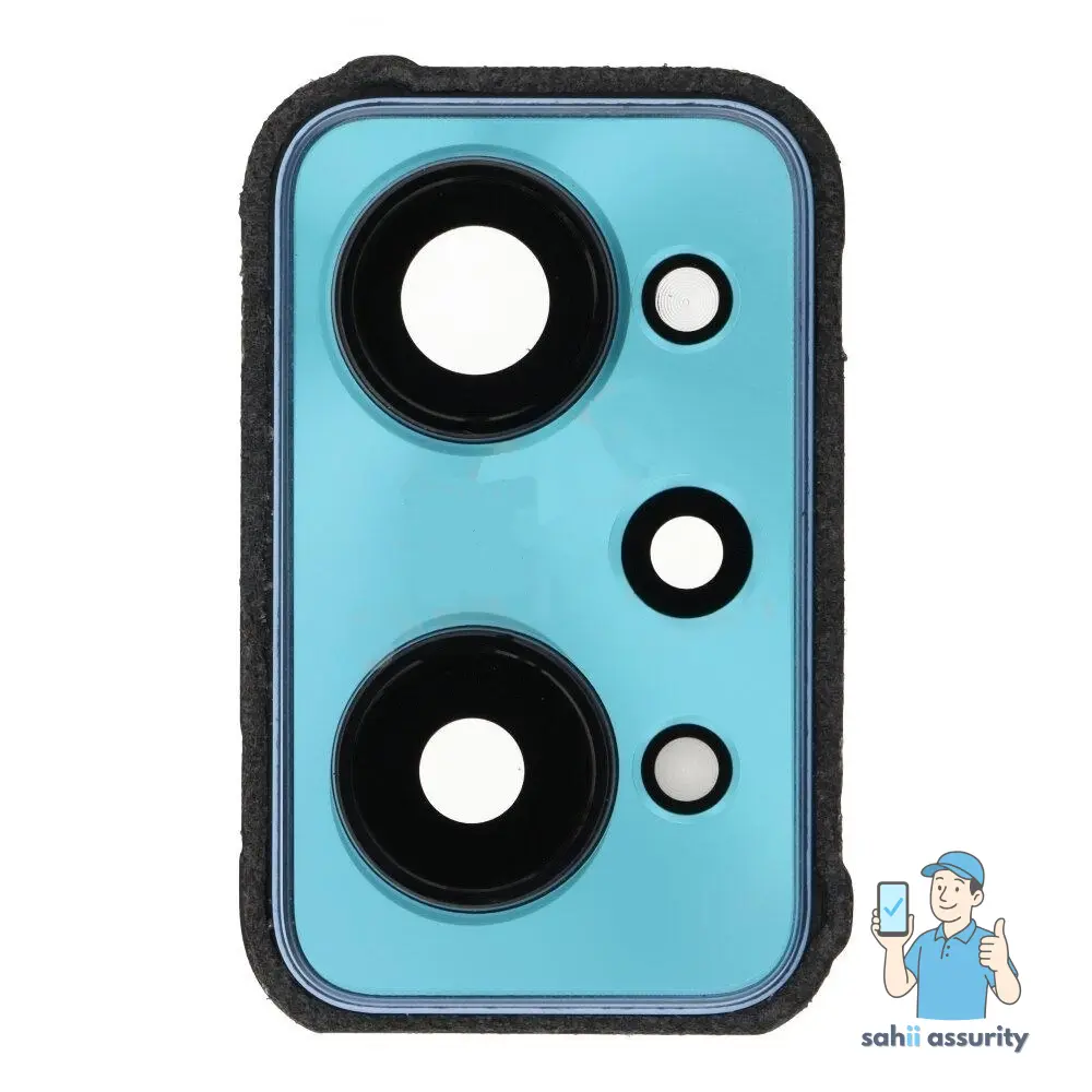 Camera Lens Glass with Frame for Realme GT 2 Blue thumbnail